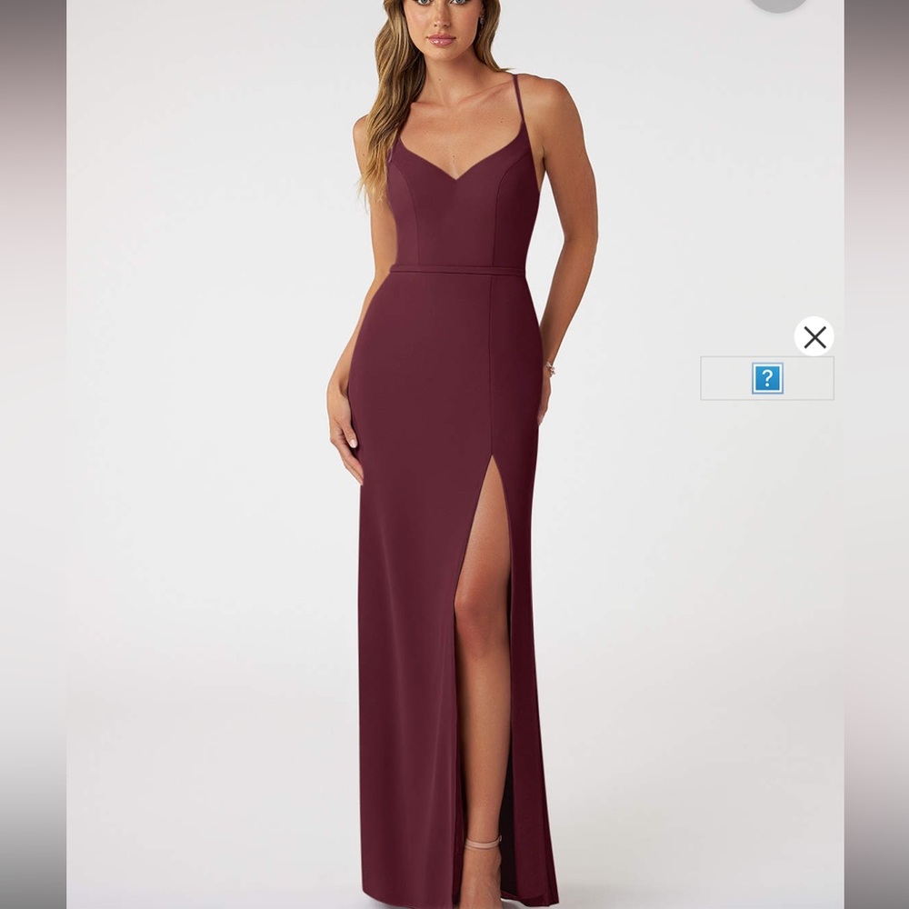 Azazie Blink Bridesmaid dress -color raspberry, size A10